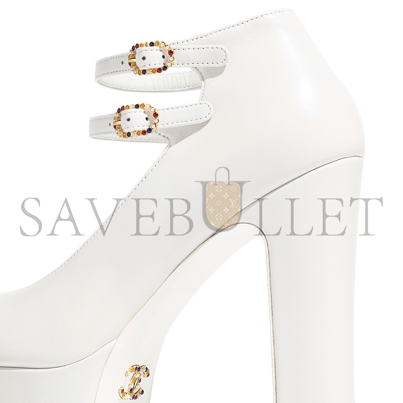 Ch*el mary janes lambskin & grosgrain g46433